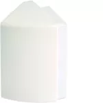 tehalit.GBD Element dodatkowy kąta wewnętrznego, 50x100mm, biały