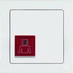 Q.3 System przywoławczy Przycisk przywołania z ramką, biały aksamit