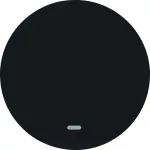 R.x Klawisz z przezroczystą soczewką do łącz. klaw. 1-kr, czarny