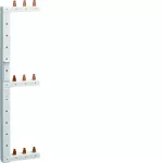Szyna grzebieniowa kołkowa pionowa 3P 16mm2 do MCB 3-rzędowa lewa 125mm