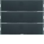 KNX e/s K.x Przycisk 3-kr z polem opis., diod. LED RGB i czuj. temp., antracyt