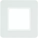 Q.7 Ramka 1-krotna, biały aksamit, lakierowany
