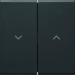 tehalit.WA Klawisze symbol "strzałki" do łącznika żaluzjowego PC-ABS czarny