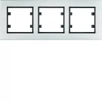 lumina passion Ramka 3-krotna pozioma, aluminium srebrne