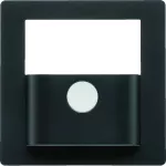 KNX e/s Q.x Płytka czołowa do modułu czujnika ruchu KNX, antracyt aksamit, lak.