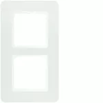 Q.7 Ramka 2-krotna, biały aksamit, lakierowany