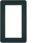 Q.7 Ramka 1-krotna z dużym wycięciem, antracyt aksamit, lakierowany