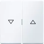 Q.x Klawisze z nadr. symb. "strzałka" łącz. 2-kl., biały, aks