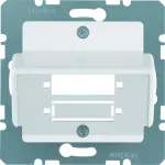 Płytka centralna do sprzęgła światłowodowego Duplex SC, biały