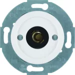 Serie 1930/Glas Łącznik i sygnalizator świetlny E10 z płytką czołową, biały