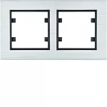 lumina passion Ramka 2-krotna pozioma, aluminium srebrne