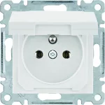 lumina Gniazdo zasilające z uziemieniem i pokrywą, samozaciski, biały