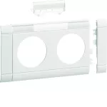 tehalit.WA Maskownica 2-krotna z polem opisowym ABS bezhalogenowy biały