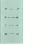 KNX TS Sensor dotykowy 4-krotny konfigurowalny, szkło, alu