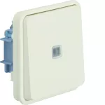 W.1 Moduł łącznika uniwersalnego z podświetleniem, IP55, biały