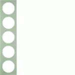 R.3 Ramka 5-krotna, stal szlachetna/biały