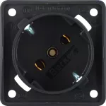 Integro Flow Gniazdo SCHUKO 45°, mechanizm, brąz