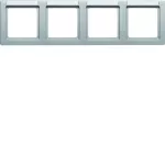 Q.1 Ramka 4-krotna pozioma z polem opisowym, alu, aksamit