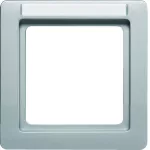 Q.1 Ramka 1-krotna z polem opisowym, alu , aksamit