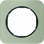 R.1 Ramka 1-krotna, stal szlachetna/czarny