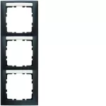 B.Kwadrat Ramka 3-krotna pionowa z polem opisowym, antracyt, mat