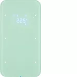 R.1 Sensor dotykowy 2-krotny z reg. temp., szkło, biały