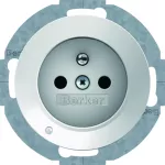 R.x Gniazdo z uz. z podświetleniem orientacyjnym LED, biały