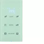 R.3 Sensor dotykowy 3-krotny z reg. temp. konfigurowalny, szkło, biały