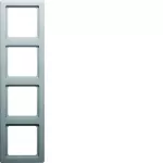 Q.1 Ramka 4-krotna, alu aksamit, lakierowany