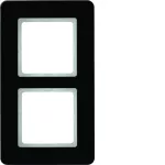 Q.7 Ramka 2-krotna, szkło, czarny