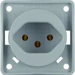 Integro Flow Gniazdo z uz. "Szwajcaria" typ 13, szary