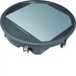 tehalit.VE-EE Pokrywa uchylna VR12 fi306 wykładzina 12mm czarny PA