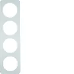 R.1 Ramka 4-krotna, alu/biały