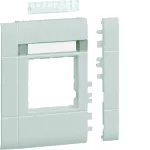 tehalit.WA Maskownica 120mm 1-kr 50x50mm pole opis. PC-ABS bezhalog. jasnoszary