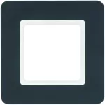 Q.7 Ramka 1-krotna, antracyt aksamit, lakierowany