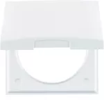 Integro Flow Ramka 1-krotna z pokrywą biały