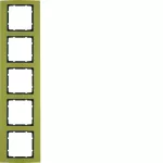 B.3 Ramka 5-krotna, alu, złoty/antracyt