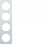 R.3 Ramka 4-krotna, alu/biały