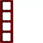 B.3 Ramka 4-krotna, alu, czerwony/antracyt