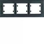 lumina passion Ramka 3-krotna pozioma, aluminium czarne