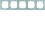 B.Kwadrat Ramka 5-krotna pozioma z polem opisowym, alu, mat
