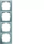 B.Kwadrat Ramka 4-krotna, alu mat, lakierowany