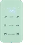 R.1 Sensor dotykowy 3-krotny z reg. temp. konfigurowalny, szkło, biały