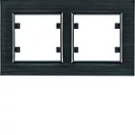 lumina passion Ramka 2-krotna pozioma, aluminium czarne