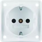 Integro Flow Gniazdo SCHUKO z podwyż. ochr. st. biały