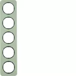 R.1 Ramka 5-krotna, stal szlachetna/czarny