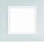 B.7 Ramka 1-krotna, alu/biały mat