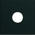 gallery Płytka czołowa do gniazda TV 2M czarny