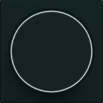 gallery Płytka czołowa do ściemniacza obrotowego czarny