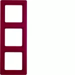 Q.1 Ramka 3-krotna, czerwony, aksamit